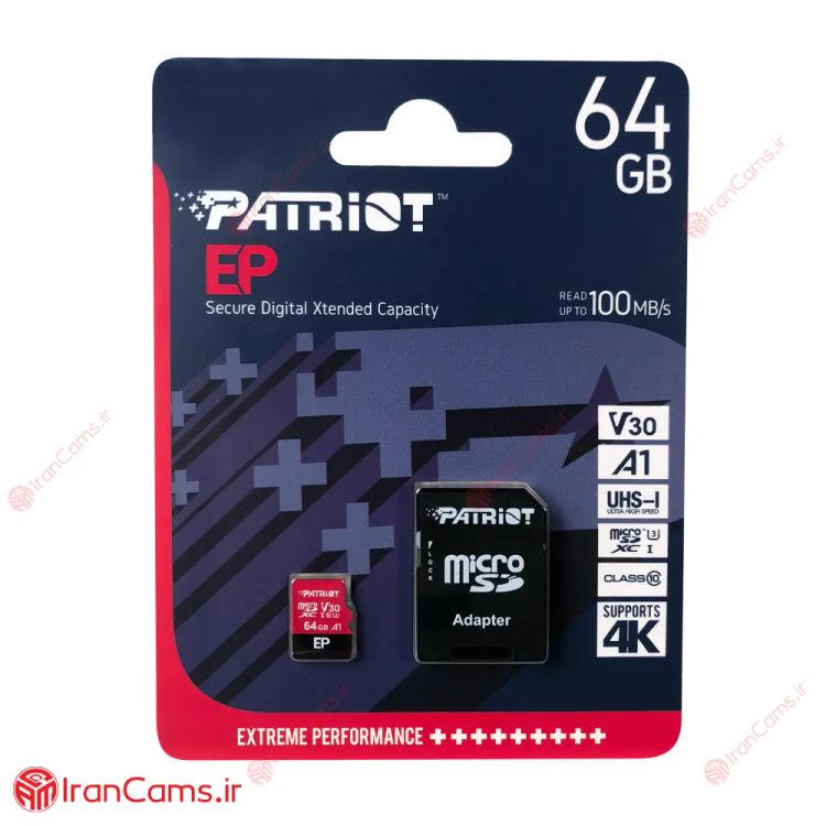 کارت حافظه میکرو اس دی 64 گیگابایت پاتریوت PATRIOT EP