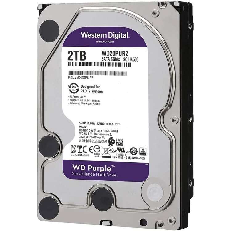 هارد دیسک وسترن دیجیتال مدل Western Digital Purple WD20PURZ 2TB