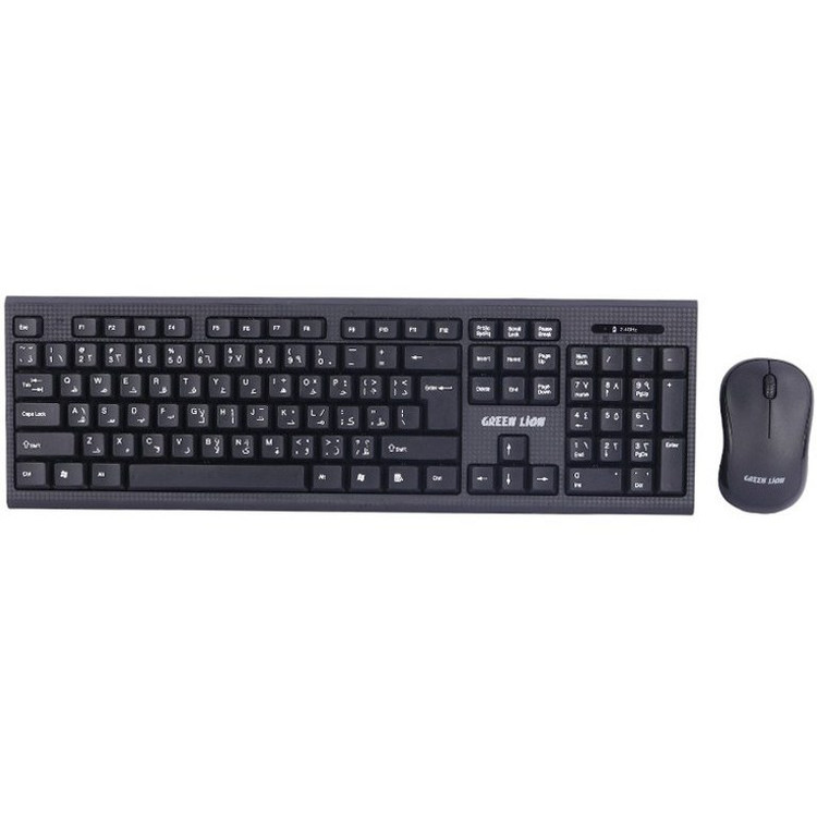 کیبورد و ماوس بی سیم گرین لاین مدل GNWS24GKEYMBK