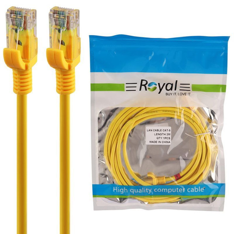 کابل شبکه Cat5 رویال طول 3 متر