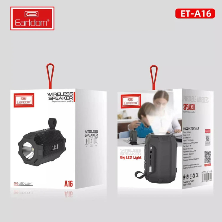 اسپیکر بلوتوثی ارلدام مدل a16