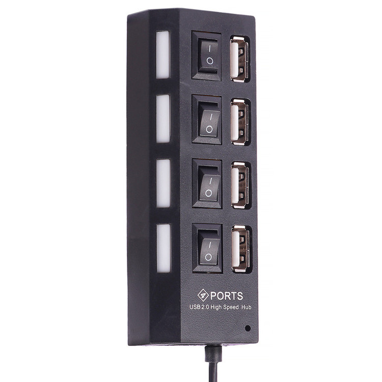 هاب 4 پورت USB 2.0 پورتز مدل HI-SPEED