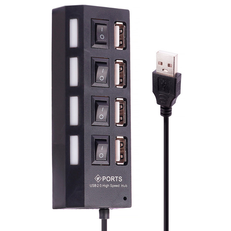 هاب 4 پورت USB 2.0 پورتز مدل HI-SPEED