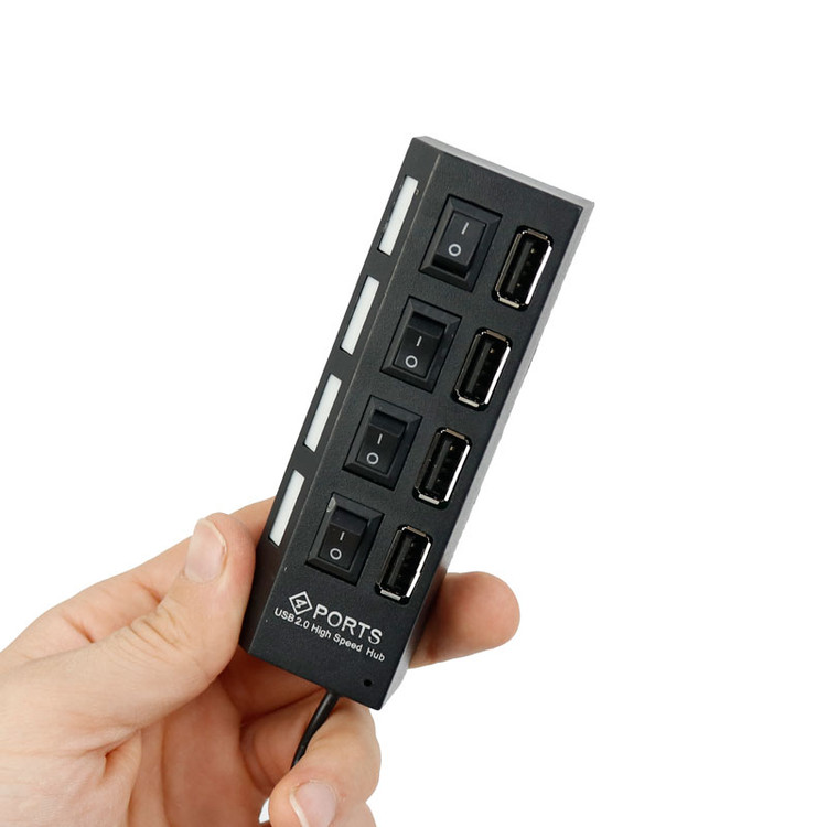 هاب 4 پورت USB 2.0 پورتز مدل HI-SPEED